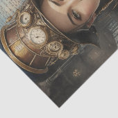 Steampunk Lady, Viktorianische Ephemera Seidenpapier (Ausschnitt)