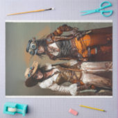 Steampunk Ladys Duo Gears und Grooves Decoupage Seidenpapier (Basteln)