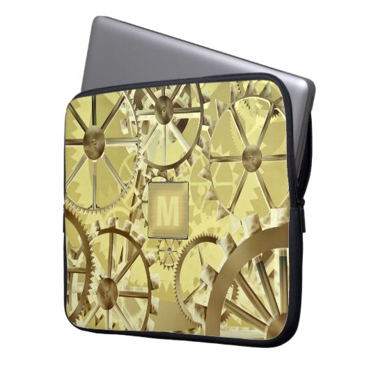 Steampunk Laptopschutzhülle (Vorderseite Links)