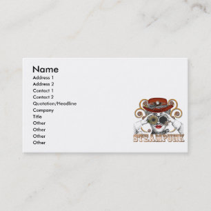 steampunk-lastig aussehende Steampunk-Collage-Kuns Visitenkarte