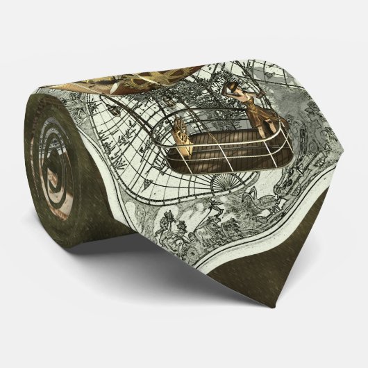 Steampunk lenkbar-Luft-Ausflug-Krawatte Krawatte (Gerollt)