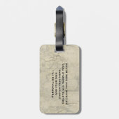 Steampunk lenkbarer Ballon-Fahrt Gepäckanhänger (Rückseite vertikal)