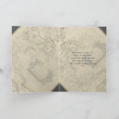 Steampunk lenkbarer Ballon-Fahrt personalisiert Karte (Innenseite)