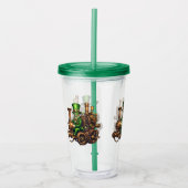 Steampunk Leprechaun Acryltrinkbecher (Vorderseite)