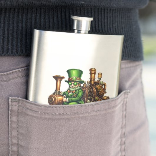 Steampunk Leprechaun Flachmann (Beispiel)