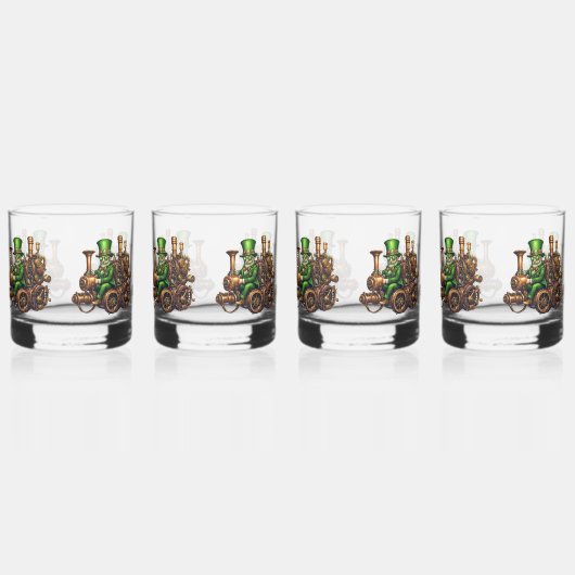 Steampunk Leprechaun Whiskyglas (Hinten)