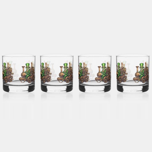 Steampunk Leprechaun Whiskyglas (Rechts)
