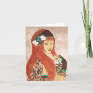 Steampunk Libellen-Karte Karte