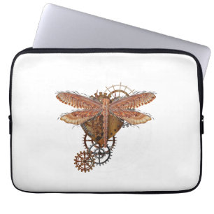 Steampunk Libellen T-Shirt Vintage Zahnräder Goth Laptopschutzhülle