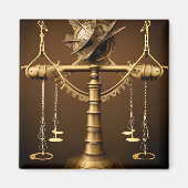 Steampunk Libra Magnet (Vorne)
