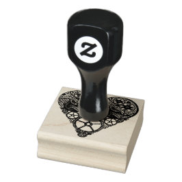 Steampunk Liebe Heart Gummistempel