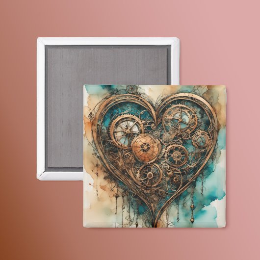 Steampunk Liebe Valentine Magnet