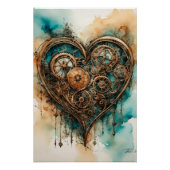Steampunk Liebe Valentine Poster (Vorderseite)