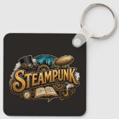 Steampunk-Liebhaber Schlüsselanhänger (Rückseite)