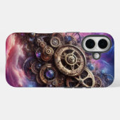Steampunk, Lila und rosa Case-Mate iPhone Hülle (Rückseite (Horizontal))