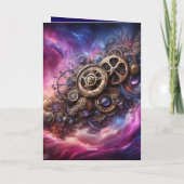 Steampunk, Lila und rosa Karte (Rückseite)