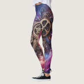 Steampunk, Lila und rosa Leggings (Links)