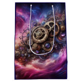 Steampunk, Lila und rosa Mittlere Geschenktüte (Rückseite)