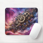 Steampunk, Lila und rosa Mousepad (Mit Mouse)