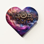 Steampunk, Lila und rosa Notizblock (Rückseite)