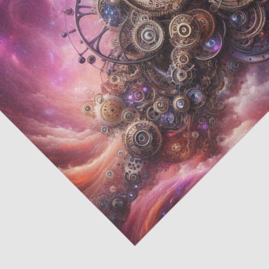 Steampunk, Lila und rosa Seidenpapier (Ausschnitt)