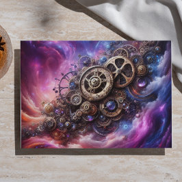 Steampunk, Lila und rosa Seidenpapier