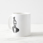 Steampunk Lincoln Kaffeetasse (Vorderseite Links)