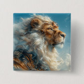 Steampunk Lion Button (Vorderseite)