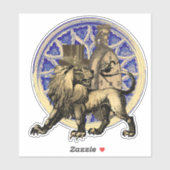 Steampunk Lion Collage Aufkleber (Blatt)