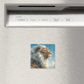 Steampunk Lion Magnet (In Situ (Geschirrspüler))