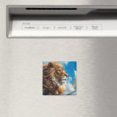 Steampunk Lion Magnet (In Situ (Geschirrspüler))