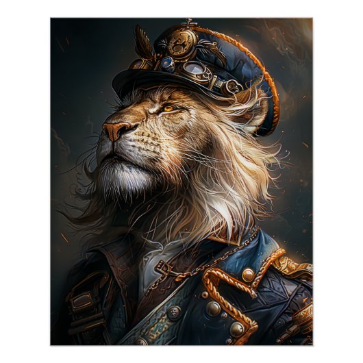 Steampunk Lion Poster (Vorderseite)