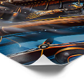 Steampunk Lion Poster (Ecke)