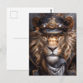 Steampunk Lion Postkarte (Vorne/Hinten)