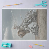 Steampunk Lion und Lady in der Wüste Seidenpapier (Basteln)