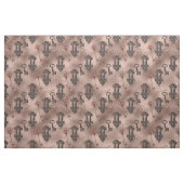 Steampunk Lock and Key Rose Gold | Chic Decoupage Stoff (Fat Quarter (45,7 x 55,9 cm))