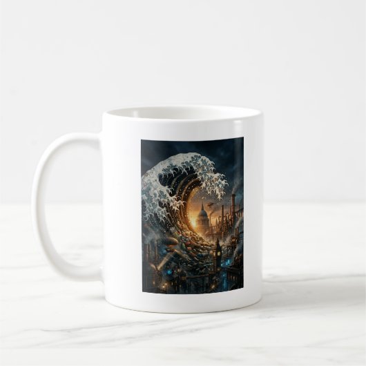 Steampunk London "Great Pollution Wave" Tasse (Links)