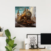 Steampunk London Poster (Heimbüro)