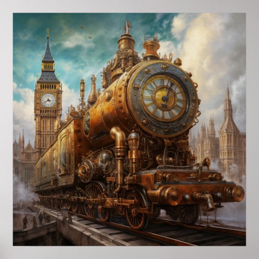 Steampunk London Poster (Vorne)