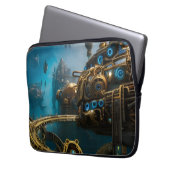 Steampunk Lost City of Atlantis Laptopschutzhülle (Vorderseite Links)