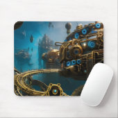 Steampunk Lost City of Atlantis Mousepad (Mit Mouse)