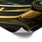 Steampunk Lost City of Atlantis Poster (Ecke)