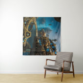 Steampunk Lost City of Atlantis Wandteppich (Beispiel (Horizontal))