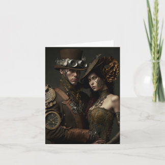 Steampunk Lovers Valentines Card Karte