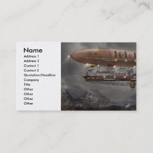 Steampunk - Luftschiff - Airship Maximus Visitenkarte