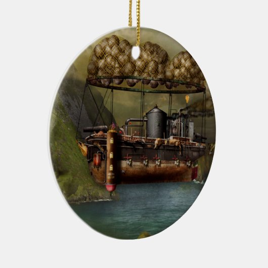 Steampunk - Luftschiff - Die ursprüngliche Noah's Keramikornament (Rechts)