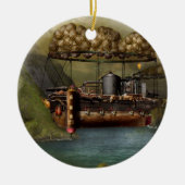Steampunk - Luftschiff - Die ursprüngliche Noah's Keramikornament (Vorne)