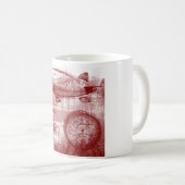 Steampunk Luftschiff Kaffeetasse (VorderseiteRechts)