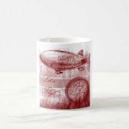 Steampunk Luftschiff Kaffeetasse