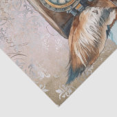 Steampunk Lynx Cat Seidenpapier (Detail)